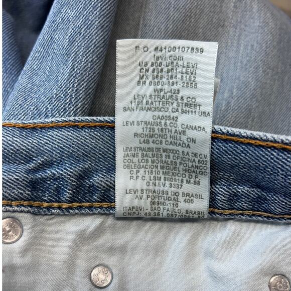 Levi’s Mens Light Wash Straight Fit 505 Jeans, Blue, size W38xL29 - Picture 14 of 16